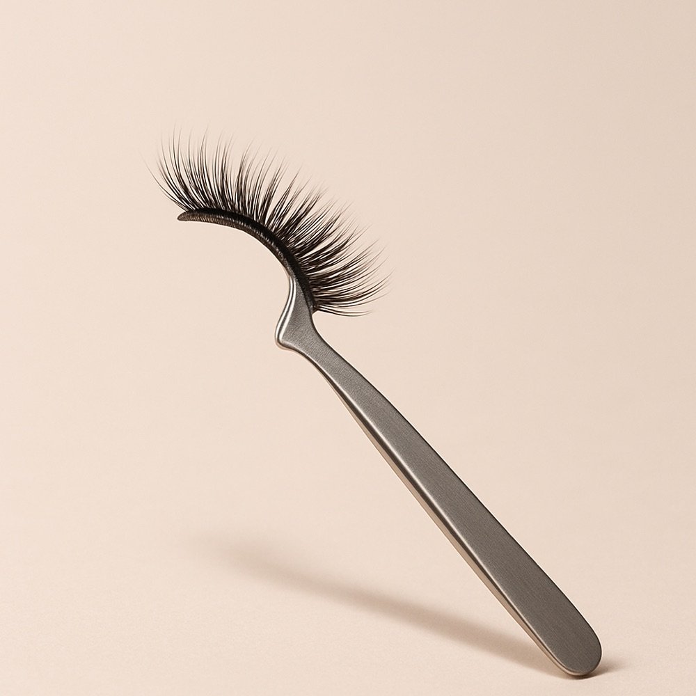 AI-generated editorial product photograph (not the exact linked Amazon listing) of precision lash applicator